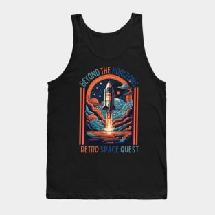 The "Beyond the horizons Retro space ", Design Tank Top